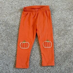 Gymboree Pumpkin Patch Orange Leggings Pants Toddler Baby 18-24m Halloween Fall